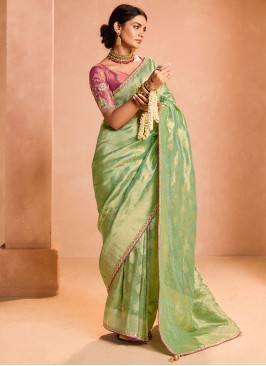 Heavenly Silk Zari Designer Saree