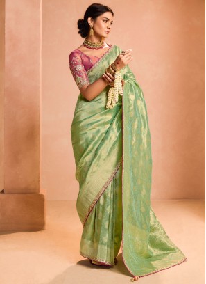 Heavenly Silk Zari Designer Saree