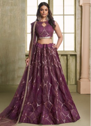 Hypnotic Designer A Line Lehenga Choli For Engagement