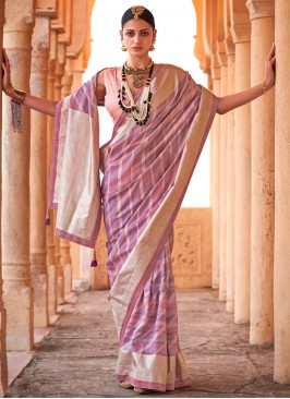 Hypnotic Foil Print Festival Classic Saree