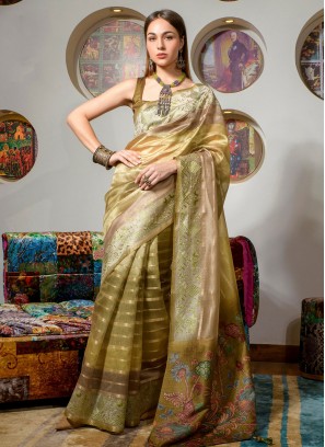 Hypnotic Green Classic Saree