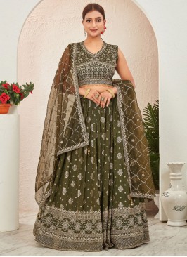 Hypnotic pure-dola Sangeet Readymade Lehenga Choli