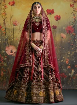 Hypnotic Velvet A Line Lehenga Choli