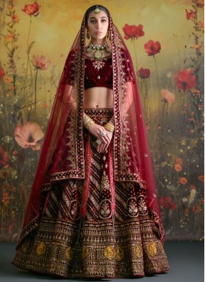 Hypnotic Velvet A Line Lehenga Choli