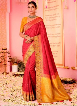 Hypnotizing pure-dola Designer Saree