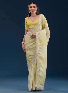 Immaculate Embroidered Contemporary Saree