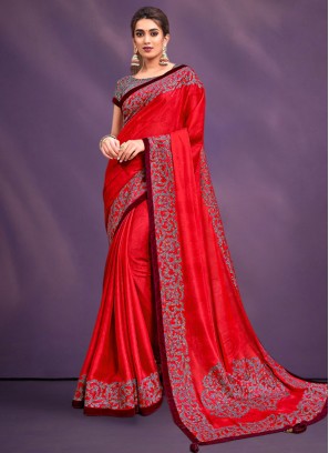 Immaculate Embroidered Designer Saree