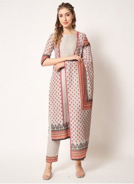 Immaculate Off White Casual Straight Salwar Suit