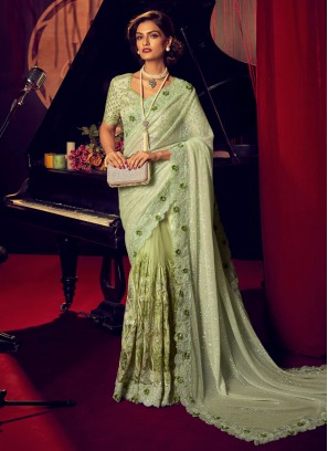Imported Green Classic Saree