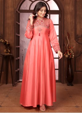 Impressive Embroidered Ceremonial Designer Gown