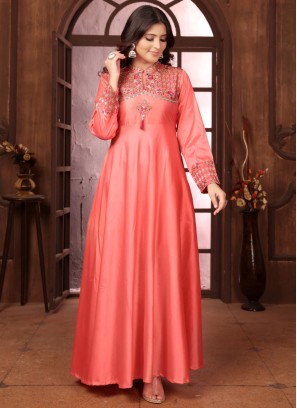 Impressive Embroidered Ceremonial Designer Gown