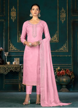 Impressive Pink Ceremonial Salwar Suit