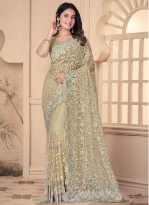 Innovative Embroidered Traditional Saree