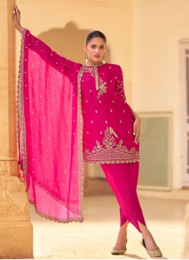 Intrinsic Magenta Sangeet Readymade Salwar Kameez