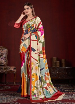 Invaluable Digital Print Contemporary Saree