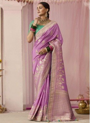 Jazzy Magenta and Pink Party Designer Saree