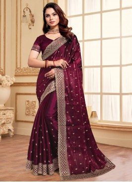 Jimmy Chu Trendy Saree in Wine