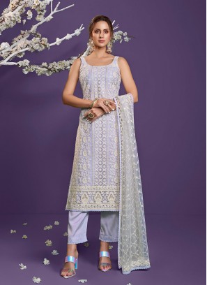 Lavebder Color Net Salwar Suit