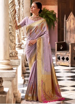 Lavender Party Classic Saree