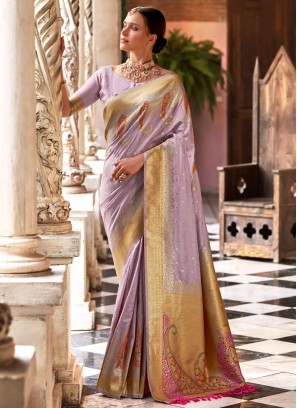 Lavender Party Classic Saree