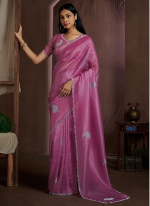 Lavish Magenta Crush Classic Saree