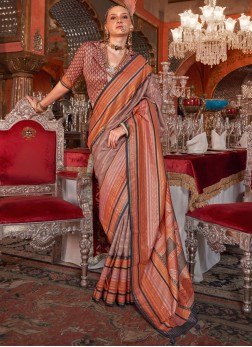 Lively Weaving Ceremonial Contemporary Saree