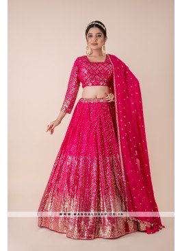 Lovely Rani Sequins & Embroidered Georgette Leheng