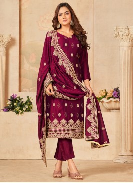 Lovely Rani Embroidered Blooming Vichitra Festive 
