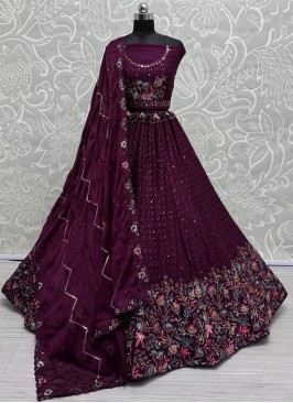 Magnetize Embroidered Chinon Designer Lehenga Choli