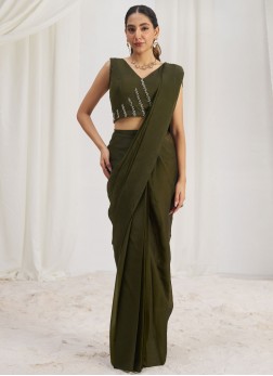 Majestic Organza Reception Contemporary Saree