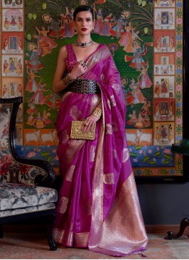Majesty Weaving Wedding Contemporary Saree
