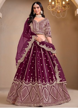 Maroon Color Trendy Lehenga Choli