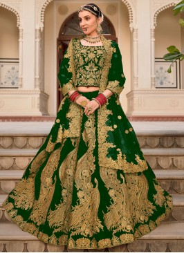 Marvelous Green Thread Designer Lehenga Choli