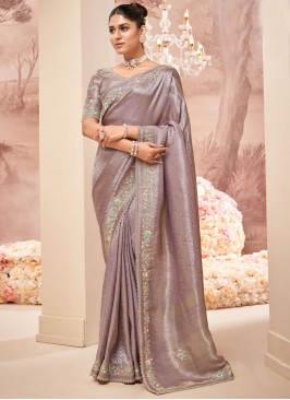 Mesmeric Lavender Party Classic Saree