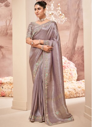 Mesmeric Lavender Party Classic Saree