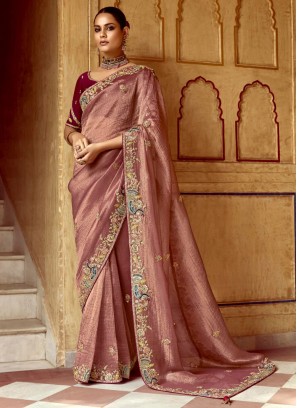 Miraculous Fancy Fabric Moti Trendy Saree