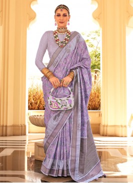 Modern Raw Silk Ceremonial Trendy Saree