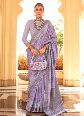 Modern Raw Silk Ceremonial Trendy Saree