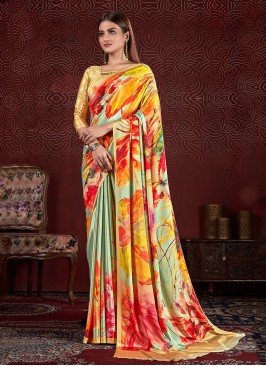 Modern Yellow Festival Trendy Saree