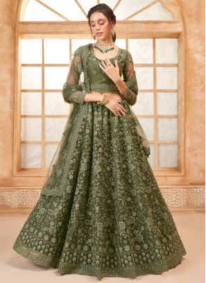 Modernistic Cord Net Trendy Lehenga Choli