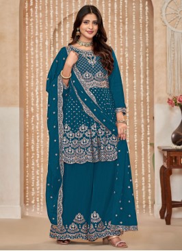 Morpeach  Sequins Chinon Salwar Kameez