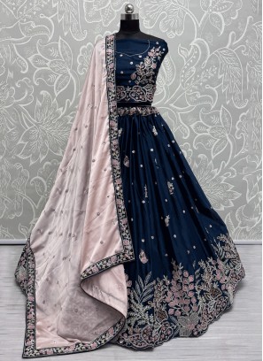 Morpeach  Silk Fancy Trendy Lehenga Choli