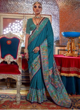 Morpeach  Silk Traditional Saree