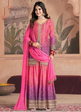 Multi Colour Ceremonial Trendy Salwar Kameez