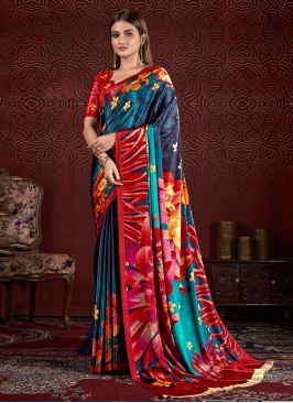 Multi Colour Color Contemporary Saree