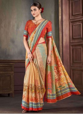 Multi Colour Color Contemporary Saree