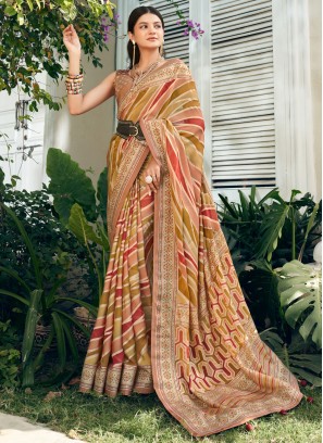 Multi Colour Color Traditional Saree