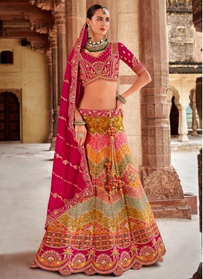 Multi Colour Cord Trendy Lehenga Choli