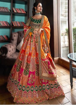 Multi Colour Thread Designer Lehenga Choli