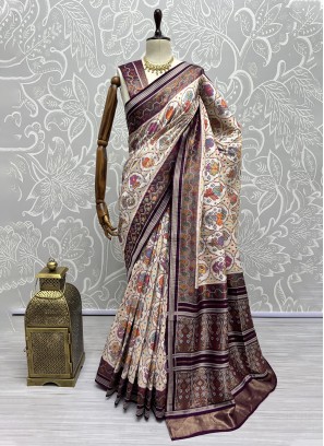 Multi Colour Weaving Wedding Contemporary Saree
